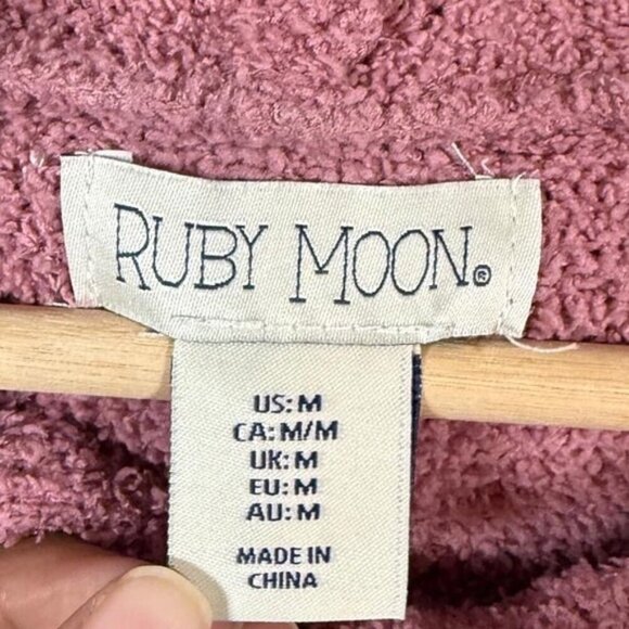 Ruby Moon Women’s Plush Cropped Hoodie - Size M - Picture 6 of 7